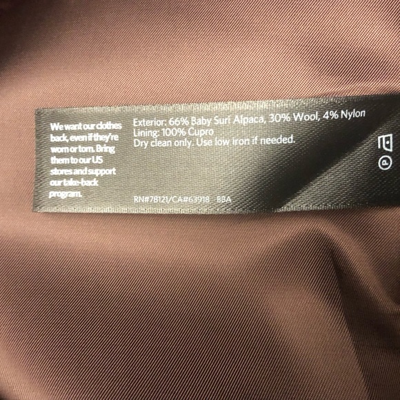 ❌SOLD❌NWT EILEEN FISHER Casis Peruvian Alpaca Suri Coat - Picture 8 of 11